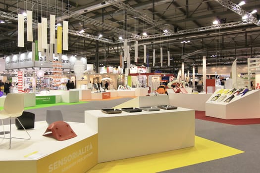 Visiting interior design and accessories stands during Macef, International Home Show Exhibition.