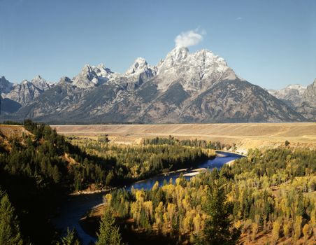 Grand Tetons with Snake River