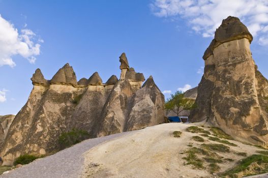 the speciel stone formation of cappadocia turkey 