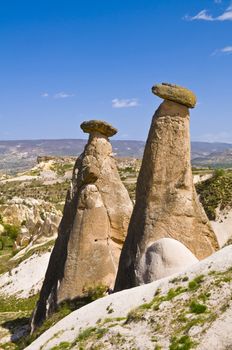 the speciel stone formation of cappadocia turkey 