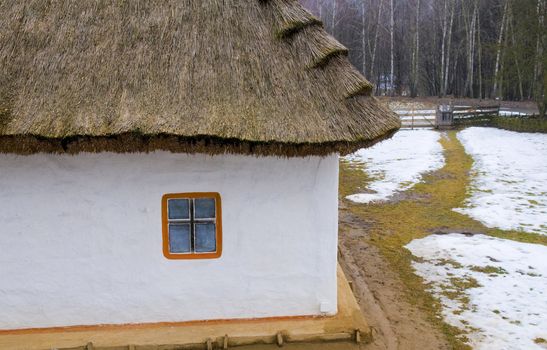 Ukranian village near Kiev in winter time