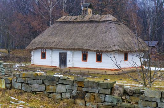 Ukranian village near Kiev in winter time