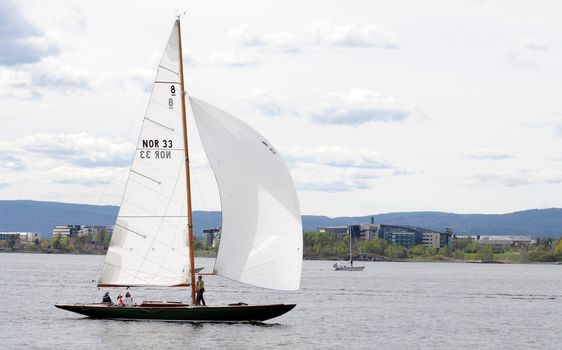 Sailboat in Oslofjord Norway