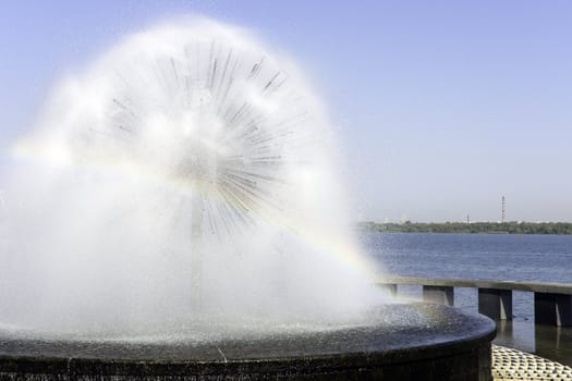 Fountain on quay