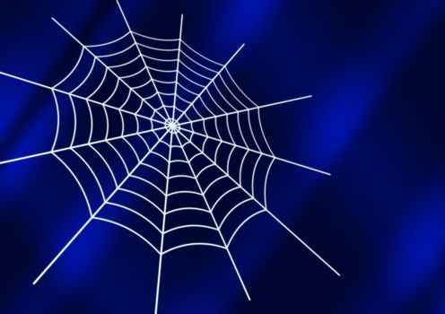 spider web with luminous strings on a stylish background (in file save contours of a web )