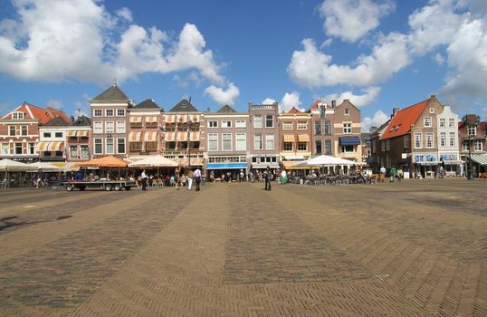 Marketsquare of Delft, Holland