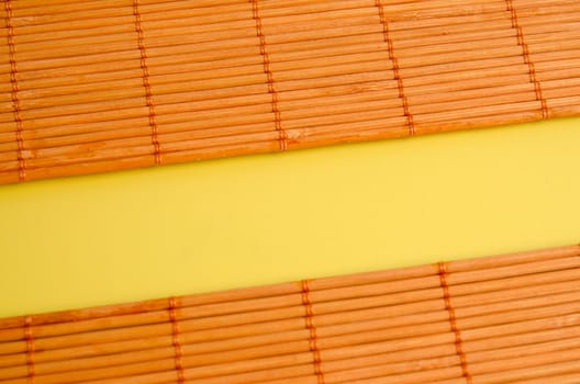Bamboo Mat background with space for text.