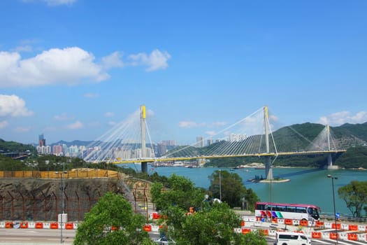 Ting Kau Bridge at day time