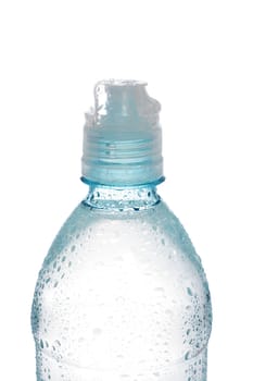 Bottled water isolated over a white background