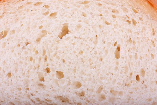 Macro white of white bread. Background