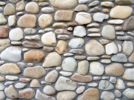 The smooth stone background, design of wall or fence