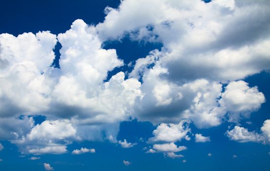 Blue sky with white clouds