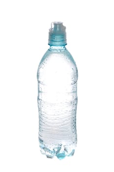 Bottled water isolated over a white background