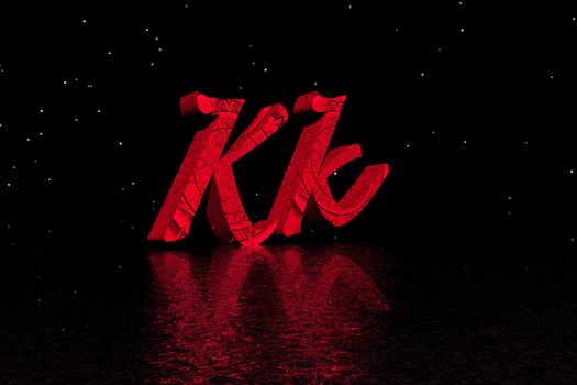 letter k red