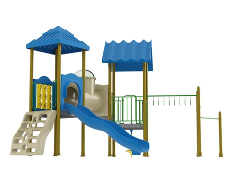 Playground isolated on white background