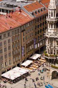 Munich historic medieval Rathaus, on Marienplatz