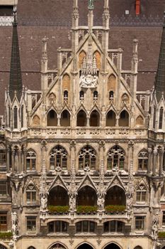 Munich historic medieval Rathaus, on Marienplatz