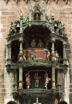 Munich historic medieval Rathaus, on Marienplatz