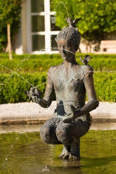 A classical statue in Salzburg, Austria