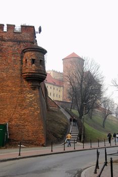 Wawel - castle hill in Krakow. Now its a great tourist attraction
