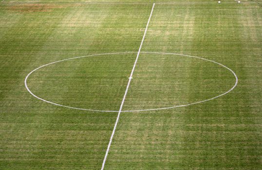 empty football / soccer pitch