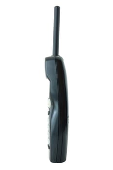 Black coloured  plastic radio-telephone (with reciver).