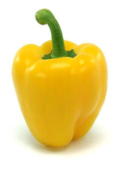 yellow pepper above isolated on white background food and vegetables concepts