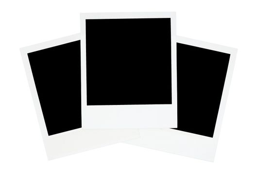 Photo templates isolated on a white background.