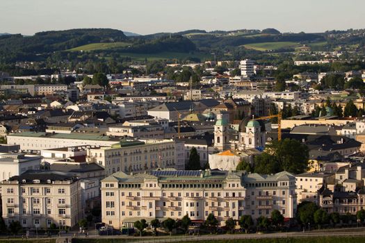 The Cityscape of Salzburg in Austria