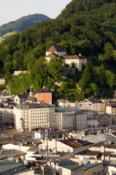 The Cityscape of Salzburg in Austria