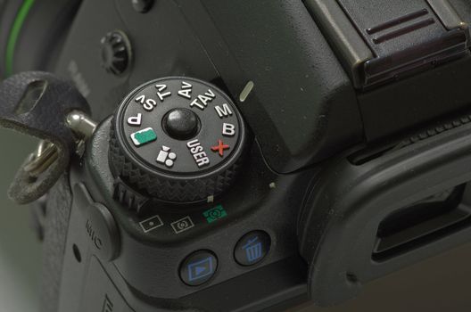 Using manual mode in camera mode dial