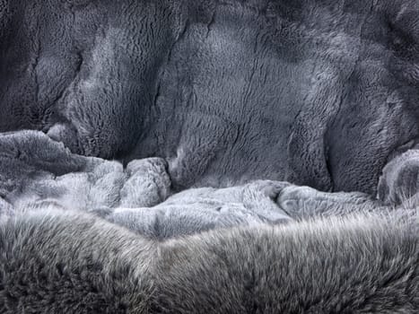 natural soft grey fur background