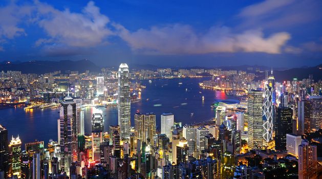 Hong Kong at night