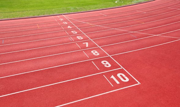 Running track for athletes