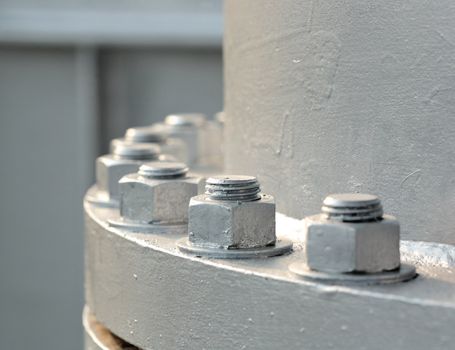 screw nuts closeup