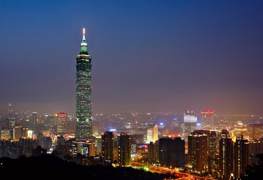 Taipei at night