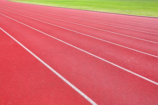 lanes of running track