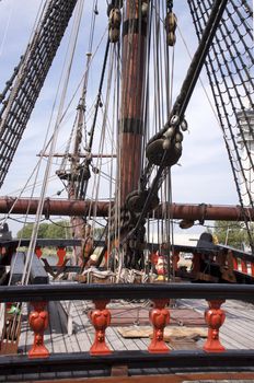 Deck  of the VOC ship The Batavia