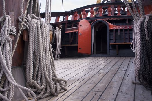 Deck  of the VOC ship The Batavia