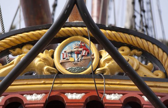 Stern of the VOC ship The Batavia