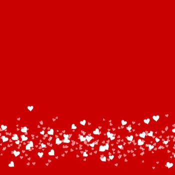 great illustration of white on red border love heart symbols