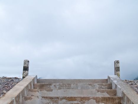 Steps to heaven in the highest point