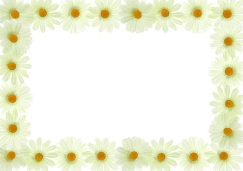 frame box from white flowers right away on your text