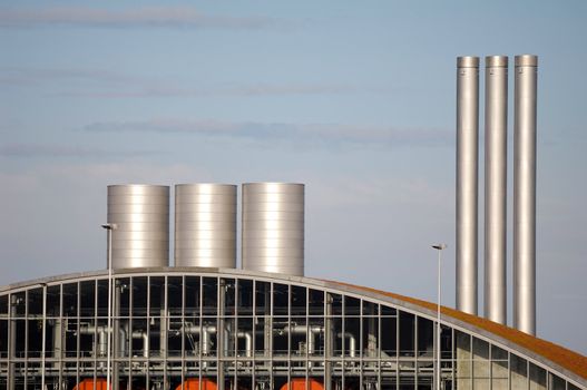 Non polluting facility which is producing gas based on organic waste materials.