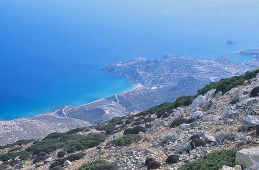 Afiartis plain seen from the slopes of Kato Kefala. Karpathos