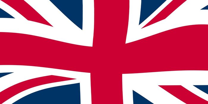 Flag of the UK floating in the wind