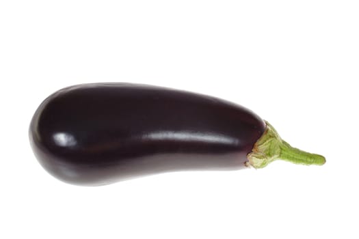 two aubergine photo on the white background