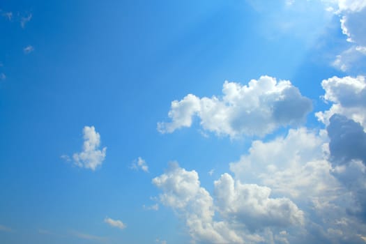 Beautiful clouds, the cloudy summer sky