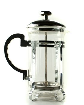 Coffee press isolated on the white background