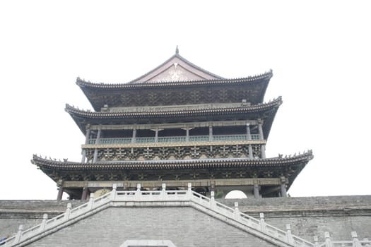 Bell tower in downtown Xi'an, China